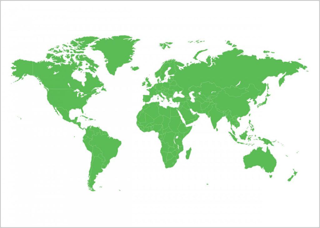 Karta över världen
